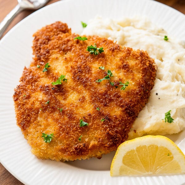 Meal Package: Breaded Pork Schnitzel with Gravy,  Mashed Potato, Buttery Green Beans, Creamy Coleslaw + Homemade Buns + Carrot Cake Cupcakes(Available Wed Jan 28th)