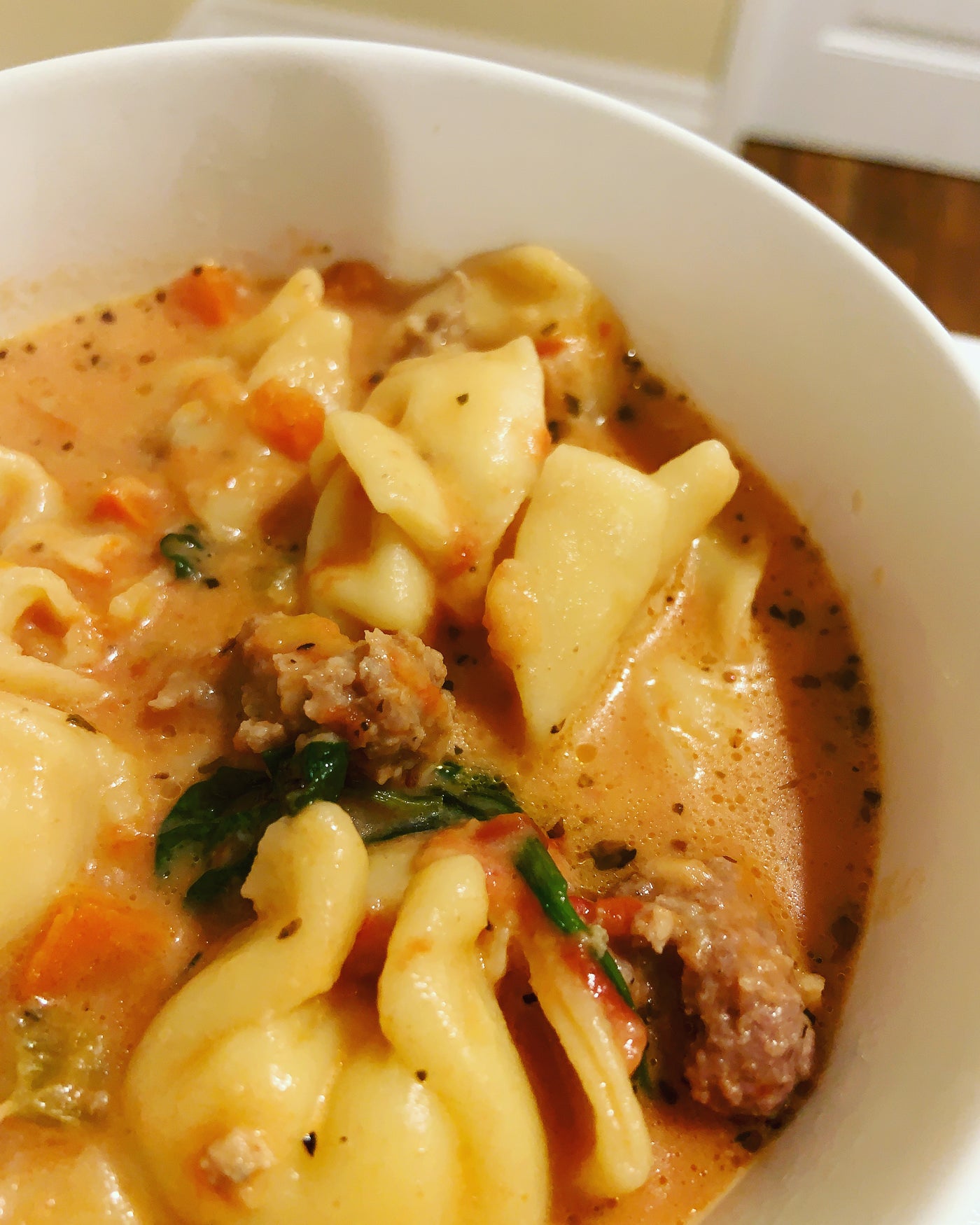 Creamy Sausage, Tortellini & Spinach Soup(Available Wed Mar 11th)